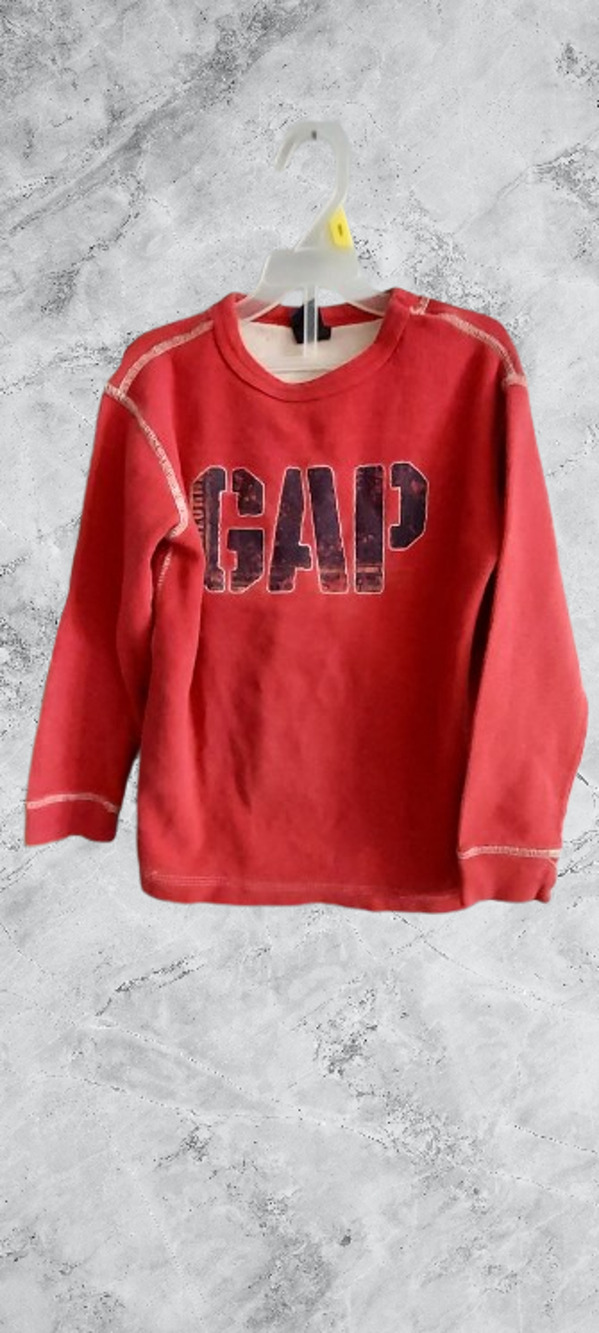 Gap Kids Long Sleeve Shirt with Logo Youth Small (6 - 7)